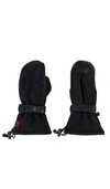 Perfect Moment Davos Logo-embroidered Padded Gloves In Black