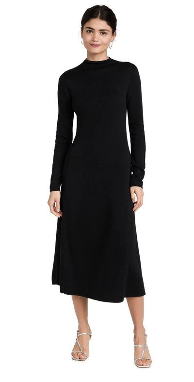 knee length dresses for ladies Tibi 4 Ply Silk Long Sleeve Cocoon Dress | Green | Size 6