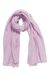 Nordstrom Recycled Cashmere Scarf In Purple Petal Heather