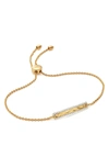 Monica Vinader Havana Bar Diamond Pavé Friendship Chain Bracelet In Yellow Gold