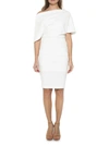 Alexia Admor Women's Olivia Draped One-shoulder Sheath Dress In Ivory