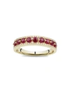 SAKS FIFTH AVENUE WOMEN'S 14K YELLOW GOLD, RUBY & DIAMOND RING