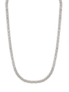 Effy Eny Women's Sterling Silver & 0.47 Tcw Diamond Tennis Necklace/17" In Silver