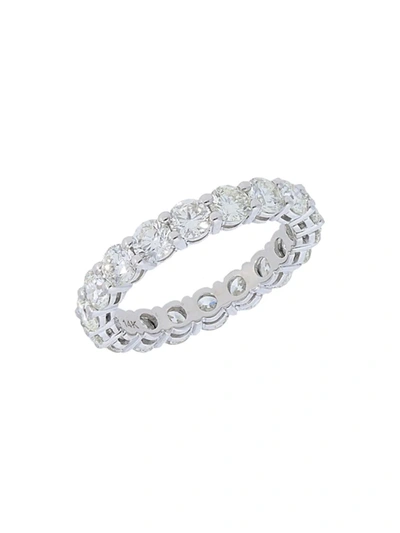 Nephora Women's 14k White Gold & Diamond Eternity Band Ring/size 6.5