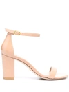 STUART WEITZMAN NUDISTSONG 80MM PATENT LEATHER SANDALS