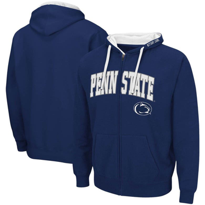Colosseum Men's  Navy Penn State Nittany Lions Big And Tall Full-zip Hoodie