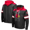 Colosseum Black Louisville Cardinals 2.0 Lace-up Logo Pullover Hoodie In Black