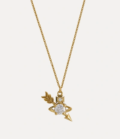 Vivienne Westwood Necklace GINGER Logo Crystal Silver IN BOX