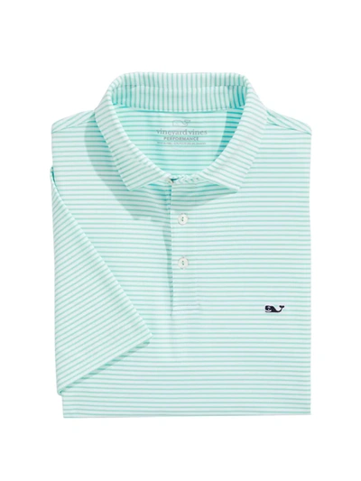 Vineyard Vines Bradley Striped Polo Shirt In Caicos