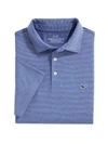 Vineyard Vines St. Jean Striped Polo Shirt In Blue Depth Tejeda