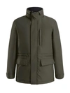 Thermostyles Ths Heated Metro Car Coat In Green