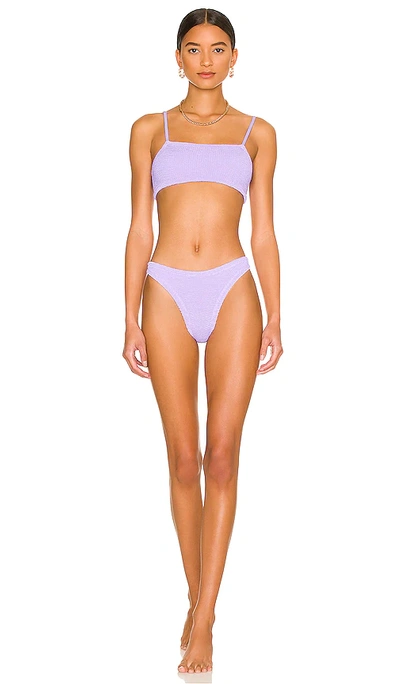 Hunza G Gigi Bikini Set In Purple-lt