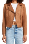 Bb Dakota By Steve Madden Not Your Baby Faux Suede Jacket In Whiskey