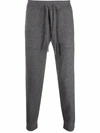 Vince Solid-color Knit Track Pants In Grey