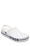 Crocs Bayaband Comfort Clog In White/ Navy