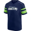 Fanatics Men's Dk Metcalf College Navy Seattle Seahawks Hashmark Name And Number V-neck T-shirt In Navy