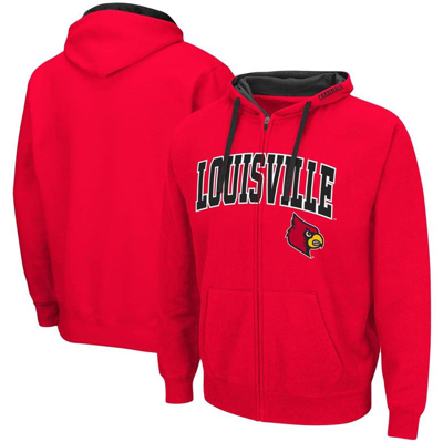 Colosseum Men's Scarlet Nebraska Huskers Big And Tall Full-zip Hoodie In Red
