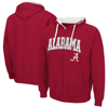 Colosseum Men's Crimson Alabama Crimson Tide Big And Tall Full-zip Hoodie In Crimson