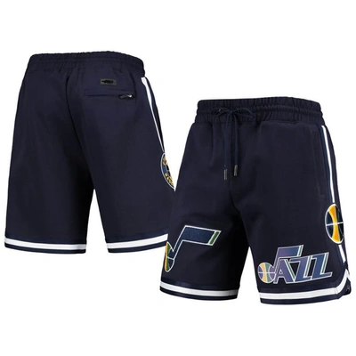 Pro Standard Men's Navy Utah Jazz Chenille Shorts