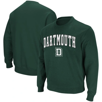 Colosseum Men's Green Dartmouth Big Green Arch Logo Tackle Twill Pullover Sweatshirt