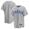 NIKE NIKE GRAY CHICAGO CUBS ROAD REPLICA TEAM JERSEY