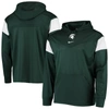 NIKE NIKE GREEN MICHIGAN STATE SPARTANS SIDELINE JERSEY PULLOVER HOODIE