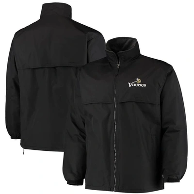 Dunbrooke Men's  Black Minnesota Vikings Triumph Fleece Full-zip Jacket