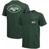 Majestic New York Jets Tri-blend Pocket T-shirt - Heathered Green In Green