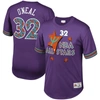 MITCHELL & NESS MITCHELL & NESS SHAQUILLE O'NEAL PURPLE NBA MESH T-SHIRT