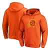 Fanatics Branded Orange Phoenix Suns Icon Primary Logo Fitted Pullover Hoodie In Orange