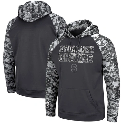 Colosseum Youth Boys  Charcoal Syracuse Orange Oht Military-inspired Appreciation Digital Camo Raglan