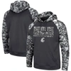 Colosseum Charcoal Washington State Cougars Oht Military Appreciation Digital Camo Pullover Hoodie In Charcoal
