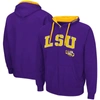 Colosseum Men's  Purple Lsu Tigers Big And Tall Full-zip Hoodie In Purple