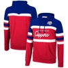 Mitchell & Ness Men's Royal And Red La Clippers Head Coach Pullover Hoodie In Royal