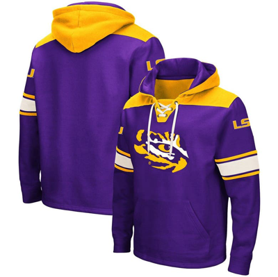 Colosseum Purple Lsu Tigers 2.0 Lace-up Hoodie