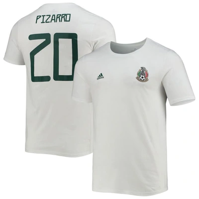 Adidas Originals Men's Adidas Rodolfo Pizarro White Mexico National Team Amplifier Name And Number T-shirt