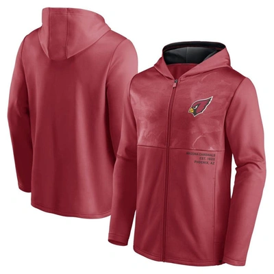 Fanatics Men's Cardinal Arizona Cardinals Defender Full-zip Hoodie Jacket