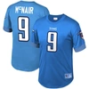 MITCHELL & NESS MITCHELL & NESS STEVE MCNAIR LIGHT BLUE TENNESSEE TITANS RETIRED PLAYER NAME & NUMBER MESH TOP