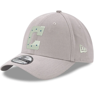 New Era Men's Gray Indianapolis Colts Secondary Logo 39thirty Flex Hat