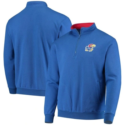 Colosseum Men's Royal Kansas Jayhawks Tortugas Logo Quarter-zip Jacket