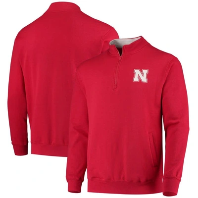 Colosseum Men's Scarlet Nebraska Huskers Tortugas Logo Quarter-zip Jacket