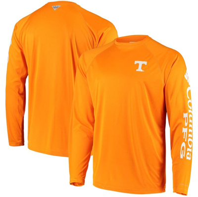 Columbia Men's Pfg Tennessee Orange Tennessee Volunteers Terminal Tackle Omni-shade Long Sleeve T-shirt
