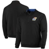 Colosseum Black Kansas Jayhawks Tortugas Logo Quarter-zip Jacket In Black