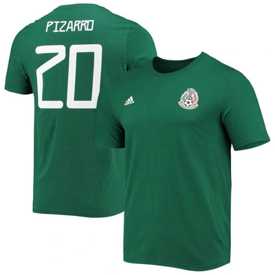 Adidas Originals Men's Adidas Rodolfo Pizarro Green Mexico National Team Amplifier Name And Number T-shirt