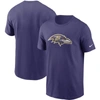 Nike Men's Big And Tall Purple Baltimore Ravens Logo Essential Legend Performance T-shirt