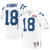 Mitchell & Ness Peyton Manning White Indianapolis Colts 2006 Authentic Throwback Retired Player Jers In White