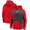 FANATICS FANATICS BRANDED CHARCOAL/RED WASHINGTON NATIONALS GAME DAY READY RAGLAN PULLOVER HOODIE