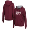 Stadium Athletic Women's Maroon Mississippi State Bulldogs Big Logo Pullover Hoodie In Maroon