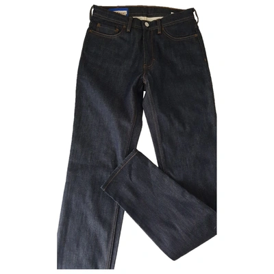 Pre-owned Acne Studios Straight Pants In Blue