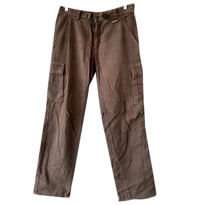 Pre-owned Belstaff Trousers In Brown